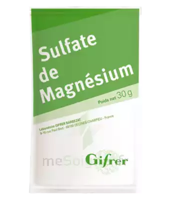 Gifrer Magnésium Sulfate Poudre 50 Sachets/30g à QUETIGNY