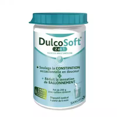 Dulcosoft 2 En 1 Constipation Et Ballonnement Poudre à Diluer Fl/200g à QUETIGNY